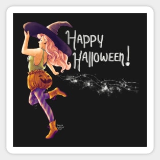 Happy Halloween Witch Sticker